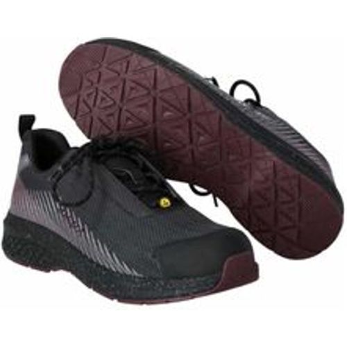 Safety Halbschuh footwear customized F1600-909 Gr. 1042 stone grey/bordeaux - Mascot - Modalova