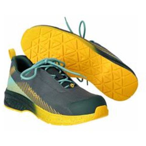 Safety Halbschuh footwear customized F1600-909 Gr. 1046 forest green/sunflower yellow - Mascot - Modalova