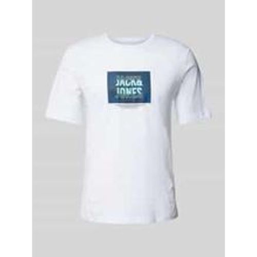 T-Shirt mit Label-Print Modell 'HUDSON' - jack & jones - Modalova