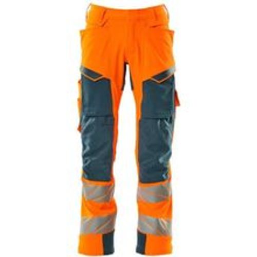 Hose mt Knietaschen, ULTIMATE STRETCH Gr. 90C62, hi-vis orange/dunkelpetroleum - Mascot - Modalova