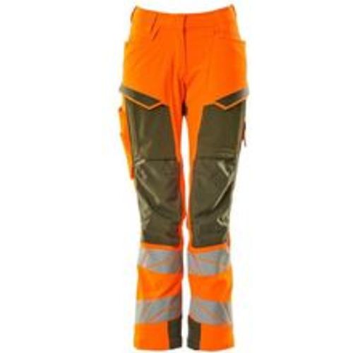 Damen-Hose mit Knietaschen 19078-511-1433 Gr. 76C46 hi-vis orange/moosgrün - Mascot - Modalova