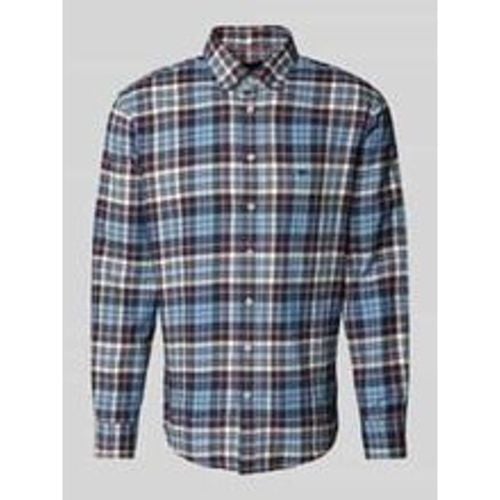 Regular Fit Flanellhemd mit Button-Down-Kragen - FYNCH-HATTON - Modalova