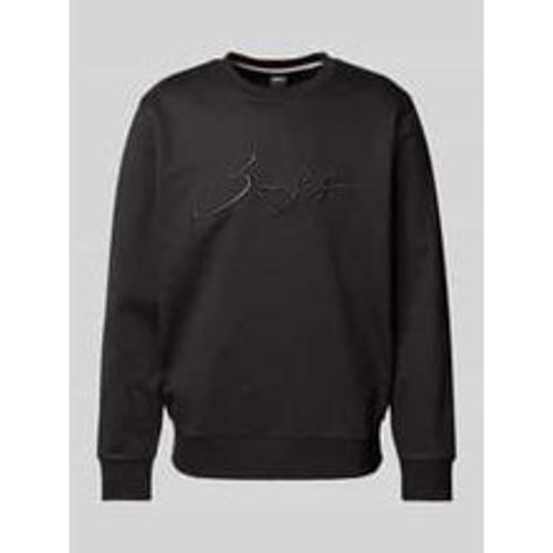 Sweatshirt mit Label-Stitching Modell 'Soleri' - Boss - Modalova