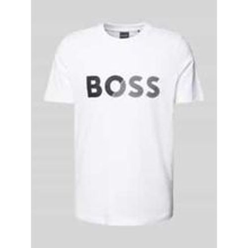 T-Shirt mit Label-Print - BOSS Green - Modalova