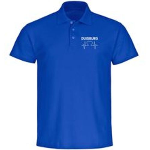 Multifanshop Poloshirt - Duisburg - Herzschlag - Druck weiß - Polo - Fashion24 DE - Modalova