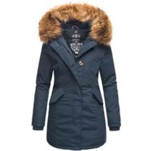 Damen edler Wintermantel Parka mit Kunstfellkapuze Karmaa Princess - Marikoo - Modalova