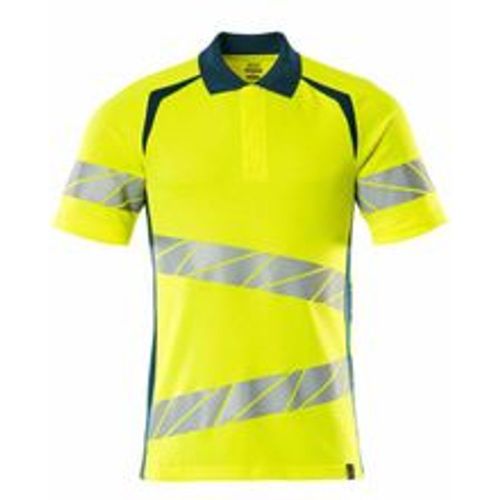 Polo-Shirt, moderne Passform Polo-shirt Gr. xl one, hi-vis gelb/dunkelpetroleum - Mascot - Modalova