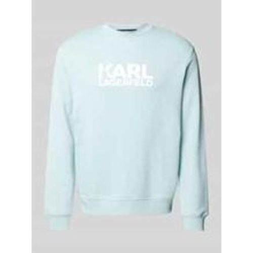 Sweatshirt mit Label-Print - K by KARL LAGERFELD - Modalova