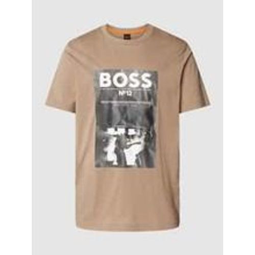 T-Shirt mit Logo-Motiv-Print - Boss Orange - Modalova