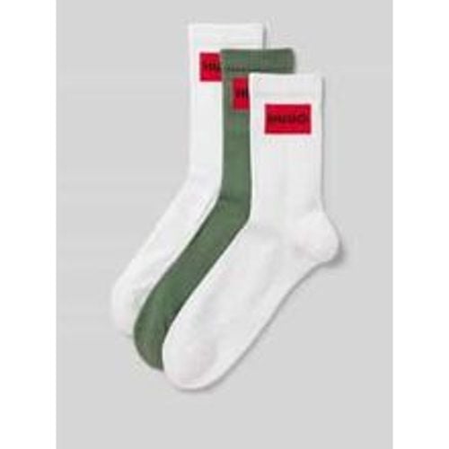 Socken mit Label-Stitching im 3er-Pack - HUGO - Modalova