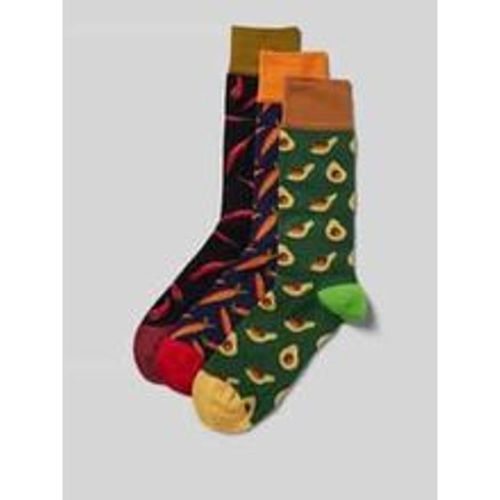 Socken mit Motiv-Stitching im 3er-Pack - DillySocks - Modalova