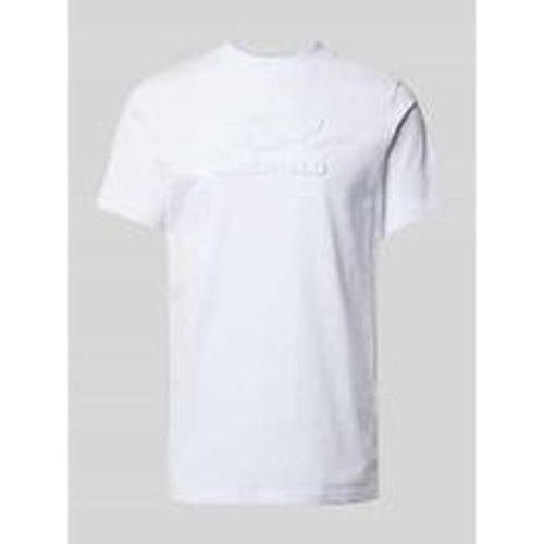 T-Shirt mit Label-Schriftzug - K by KARL LAGERFELD - Modalova