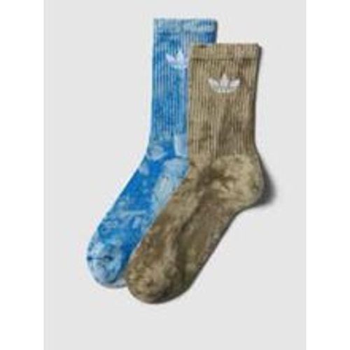 Socken im 2er-Pack in Batik-Optik mit gerippten Abschlüssen - Adidas - Modalova