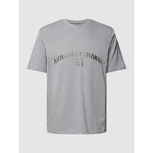 T-Shirt mit Label-Print - Armani Exchange - Modalova