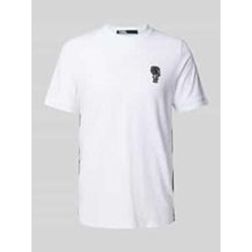 T-Shirt mit Label-Badge - K by KARL LAGERFELD - Modalova