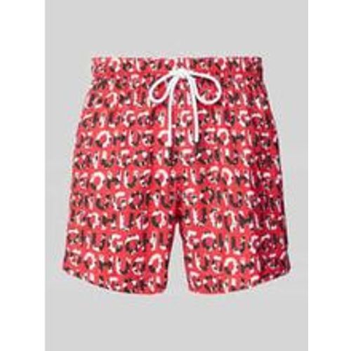 Badehose mit Allover-Label-Print Modell 'TORTUGA' - HUGO - Modalova