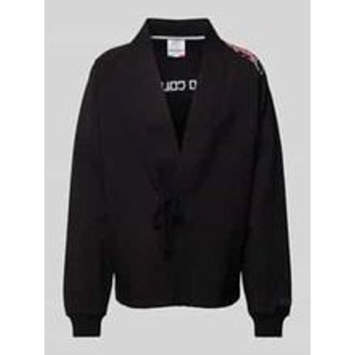 Oversized Kimono Jacke mit Label-Patch - carlo colucci - Modalova