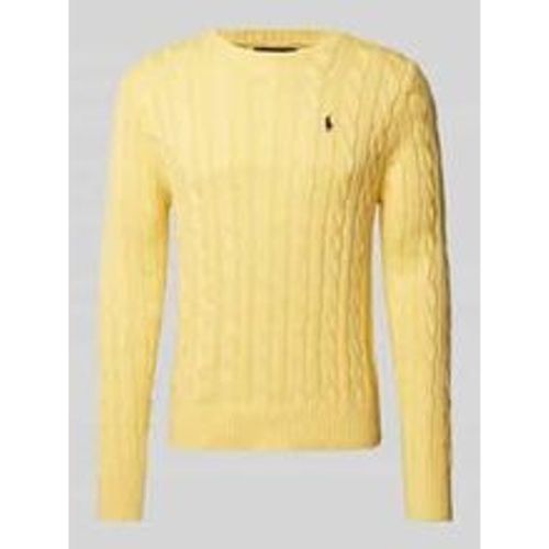 Strickpullover mit Zopfmuster Modell 'DRIVER' - Polo Ralph Lauren - Modalova