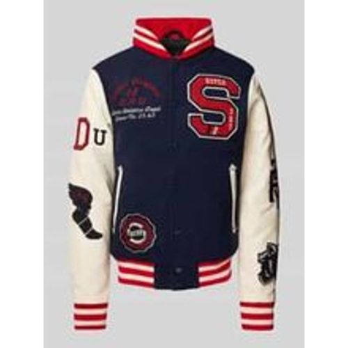 College-Jacke aus Woll-Mix mit Stehkragen - Superdry - Modalova