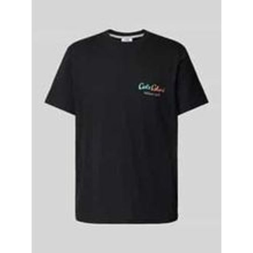 T-Shirt mit Label-Print - carlo colucci - Modalova