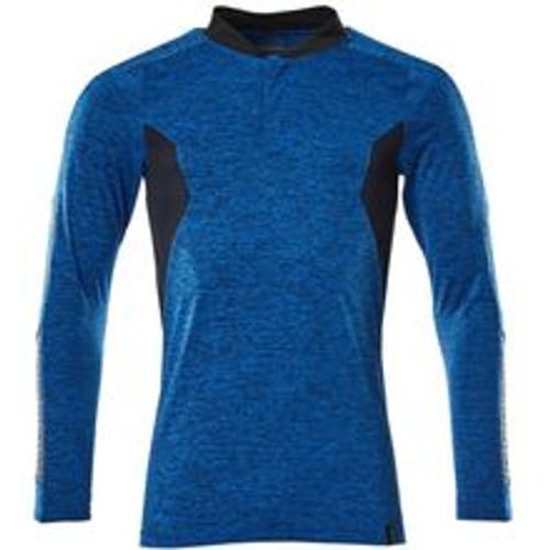 Accelerate Polo-Shirt, feuchtigkeitstransportierendes coolmax® pro, langarm, moderne Passform Gr. 4XL azurblau/schwarzblau - Mascot - Modalova