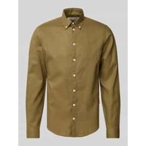 Regular Fit Leinenhemd mit Button-Down-Kragen Modell 'Anton' - casual friday - Modalova