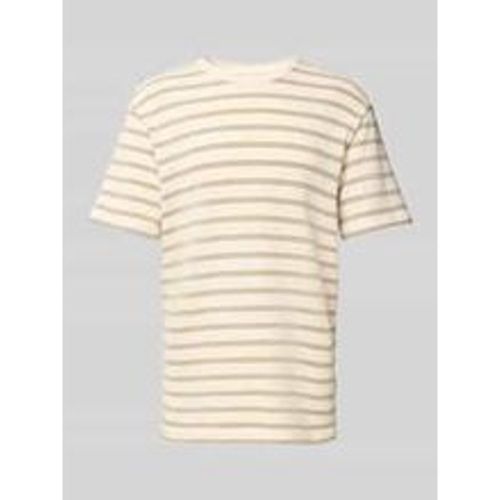 T-Shirt mit geripptem Rundhalsausschnitt Modell 'IAN' - Only & Sons - Modalova