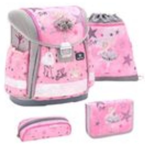 Rucksack ergonomisches Schulranzen 4-Teile Ballet Light Pink Brustgurt - Belmil - Modalova