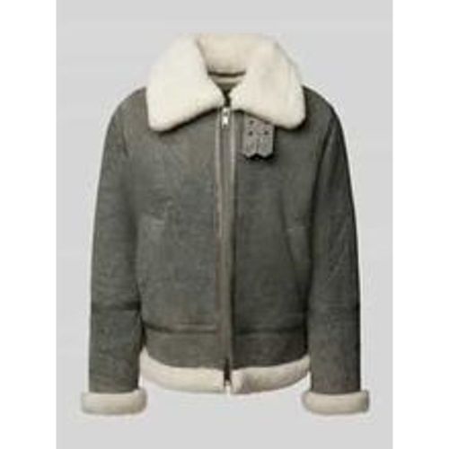 Jacke aus Lammfell mit Label-Details - Gant - Modalova