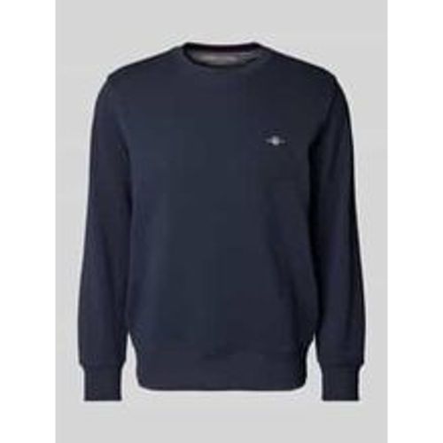 Regular Fit Sweatshirt mit Label-Stitching Modell 'SHIELD' - Gant - Modalova