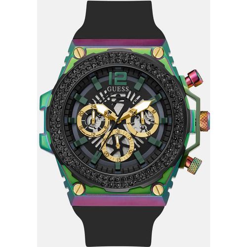 Orologio Multifunzione Con Applicazione Cristalli - Guess - Modalova