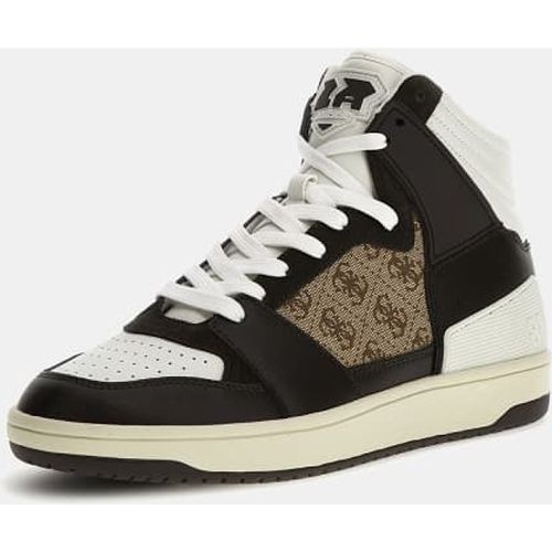 Sneaker Alta Sava Mid Misto Pelle - Guess - Modalova