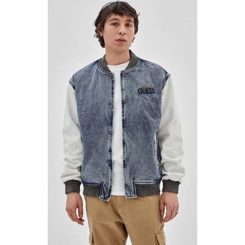 Giacca Bomber In Jeans - Guess - Modalova