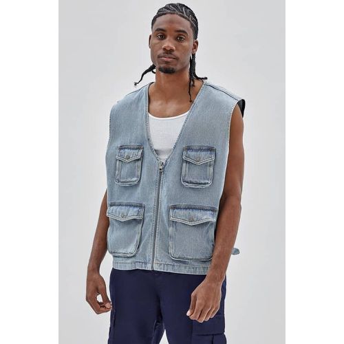 Gilet Cargo In Jeans - Guess - Modalova