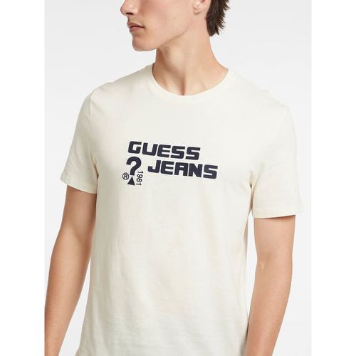 T-Shirt Con Logo Ricamato - Guess - Modalova