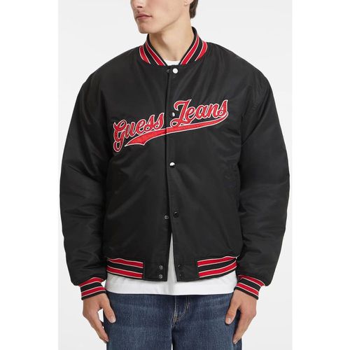 Giacca Varsity Con Patch Script - Guess - Modalova