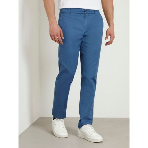 Pantaloni Slim In Misto Lino - Guess - Modalova