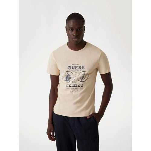 T-Shirt Stampa Frontale - Guess - Modalova