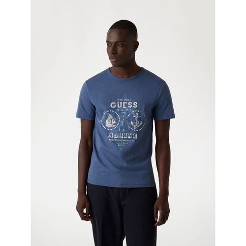 T-Shirt Stampa Frontale - Guess - Modalova