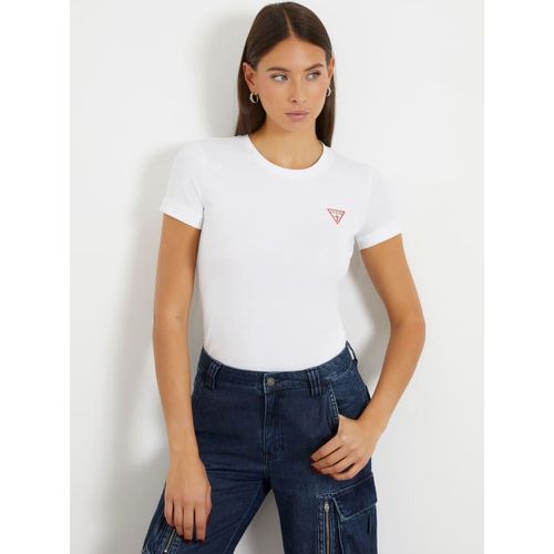 T-Shirt Stretch Logo Piccolo Triangolo - Guess - Modalova