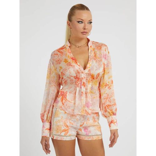 Blusa Stampa Floreale - Guess - Modalova