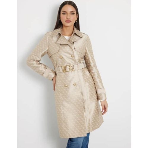 Trench Jacquard Con Logo 4G - Guess - Modalova