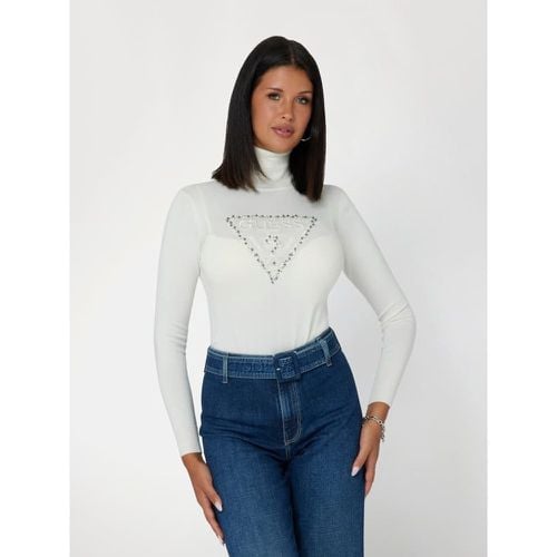 Maglione Logo Triangolo Con Strass - Guess - Modalova