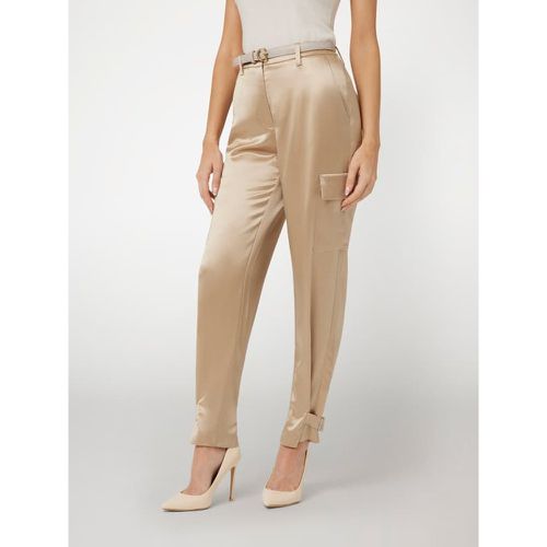 Pantaloni Cargo In Satin - Guess - Modalova