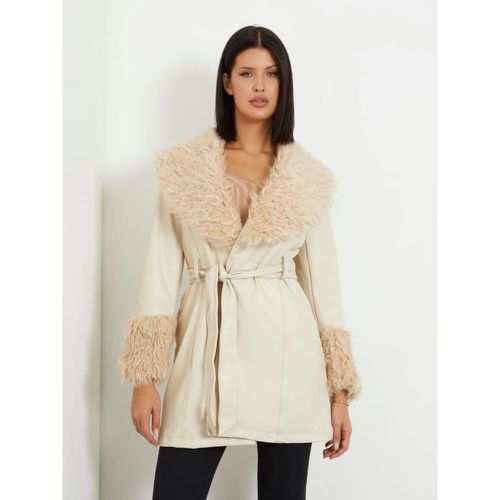 Cappotto In Simil Pelle - Guess - Modalova