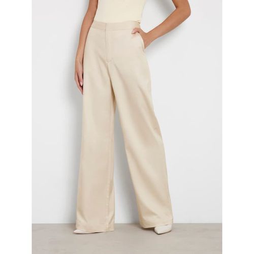 Pantalone Wide Leg A Vita Alta - Guess - Modalova