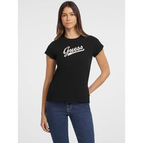 T-Shirt Classica Con Logo Script - Guess - Modalova