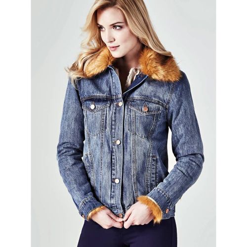 Cazadora Vaquera Peluche Sintético - Guess - Modalova