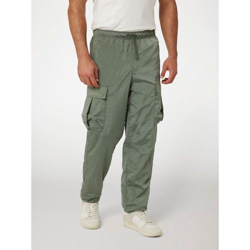 Pantalone Cargo In Nylon Effetto Stropicciato - Guess - Modalova