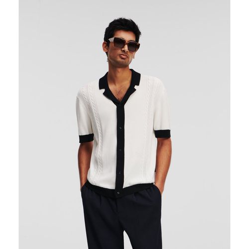 Knitted Short-sleeved Shirt, Man, , Size: XS - Karl Lagerfeld - Modalova